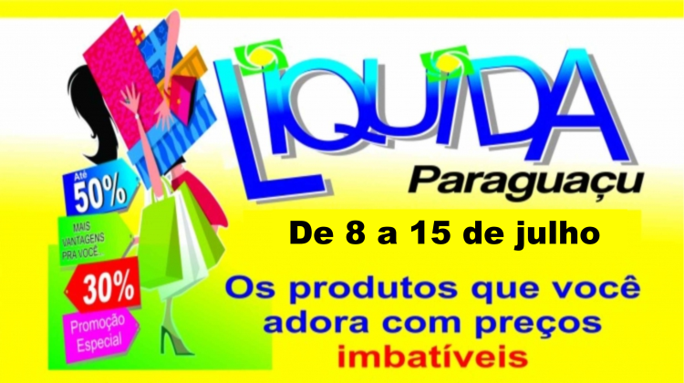 Notícia: Associação Comercial realiza Liquida Paraguaçu 2023